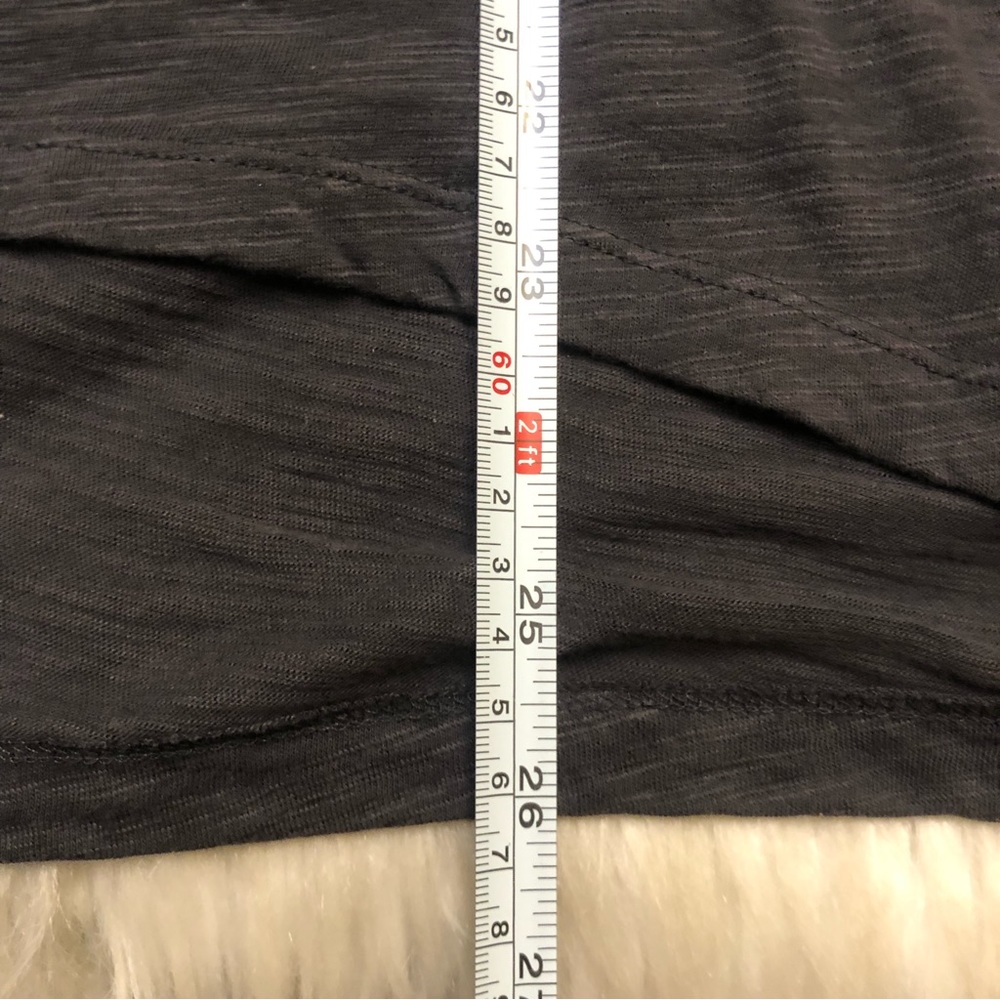 NWT ANTHROPOLOGIE VANESSA VIRGINIA Dark Gray Ruffle Detail Sleeveless Top - Picture 11 of 11